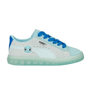 Puma Pokémon x Suede Little Kid 'Squirtle' Baskets Petit four/Bleu Nitro 387417 01
