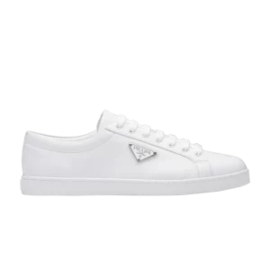 Baskets Prada en cuir brossé 'Blanc' Blanc 2EE376 3F0E F0009