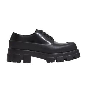 Prada Monolith Baskets à lacets en cuir brossé 'Noir' Noir 2EG411 055 F0002