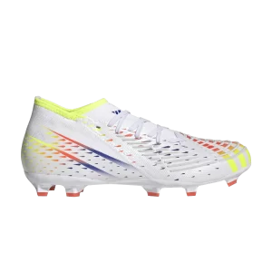 adidas Predator Edge.2 FG 'Al Rihla Pack – Blanc 'Blanc nuage/Jaune ensoleillé/Bleu puissance GW1007