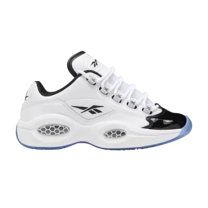 Reebok Question Low Big Kid 'Patent Toe' Baskets Chaussures blanches/Chaussures noires/Chaussures blanches ID9292
