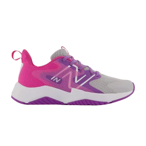 New Balance Rave Run v2 Big Kid Wide 'Summer Fog Hi-Pink' Baskets Summer Fog/Mystical Purple/Hi-Pink GKRAVGP2 W
