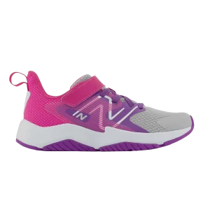 New Balance Rave Run v2 Bungee Lace Big Kid Wide 'Summer Fog Hi-Pink' Baskets Summer Fog/Mystical Purple/Hi-Pink YTRAVGP2 W