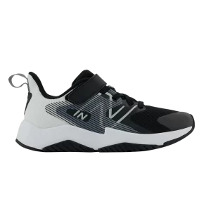 New Balance Rave Run v2 Bungee Lace Big Kid X-Wide 'Noir Blanc' Baskets Noir/Blanc YTRAVBW2 XW