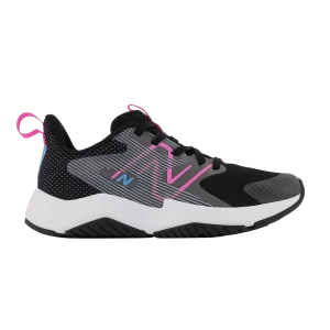 New Balance Rave Run v2 Little Kid Wide 'Black Vibrant Pink' Baskets Noir/Rose vif PKRAVBP2 W