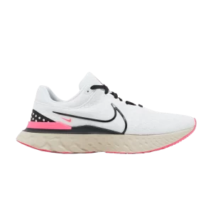 Nike React Infinity Run Flyknit 3 'Blanc Hyper Rose' Blanc/Blanc Perle/Hyper Rose/Noir DH5392 101