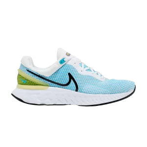 Nike React Miler 3 'White Chlorine Blue' Blanc/Bleu chlore/Soufre brillant/Noir DD0490 100