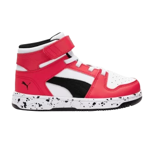 Puma Rebound LayUp Little Kid 'Speckled - High Risk Red 'Baskets Blanc/Noir/Rouge High Risk 386925 01