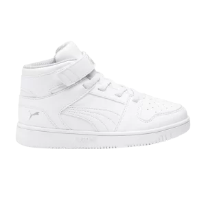 Puma Rebound LayUp Little Kid 'White Grey Violet' Baskets Blanc/Gris violet 370488 02