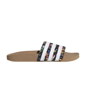 Baskets adidas Rich Mnisi x Wmns Adilette Slide 'Roses' Noir/Blanc nuage/Couleur du fournisseur GW0564