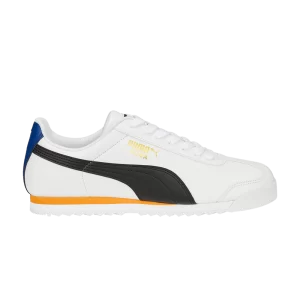 Puma Roma Basic Plus 'Blanc Noir Orange Brick' Baskets Blanc/Noir/Orange Brique 369571 42