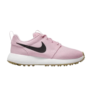 Nike Roshe 2 Golf GS 'Medium Soft Pink Gum' Rose tendre moyen/Blanc/Bubble gum marron clair/Noir DZ6895 601