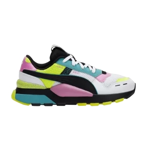 Puma RS 2.0 Jr 'White Black Yellow Alert' Baskets Blanc/Noir/Opera Moor/Jaune Alert 385825 01