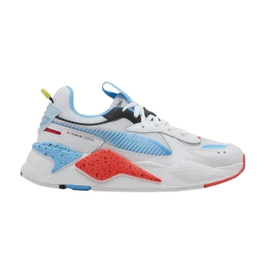 Puma RS-X Jr 'Airbrush – Luminous Blue' Baskets Blanc/Rouge Burst/Glowing Bleu 382763 01