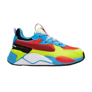 Puma RS-X Little Kid 'Water Fight' Baskets Tomate Cerise/Alerte Jaune/Plongée Océan 389345 02