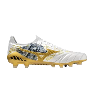 Baskets Mizuno Sergio Ramos x Morelia Neo 3 Beta SR4 Elite 'Lion and Wolves' Blanc/Champion Gold/Cool Grey P1GA229604