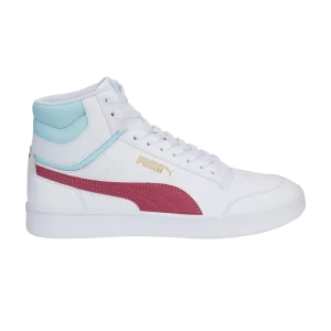 Puma Shuffle Mid 'White Dusty Orchid' Baskets Blanc/Dusty Orchid/Light Aqua/Gold Team 380748 11
