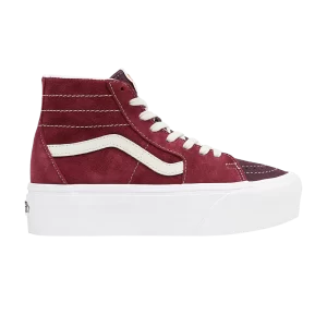 Vans Sk8-Hi Tapered Stackform 'Varsity Suede – Baskets en daim Tawny Port'/Townie Port VN0A7Q5PTWP