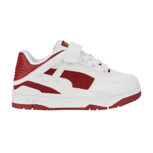 Puma Slipstream Suede Little Kid 'White Intense Red' Baskets Blanc/Rouge 388684 02