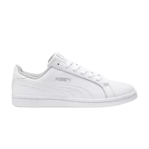 Puma Smash Fun Leather Jr 'Triple White' Baskets Blanc/Blanc 360162 04