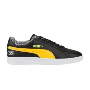 Puma Smash V2 'Me Happy – Noir Jaune 'Baskets Noir/Sunny Stream/Lime Squeeze/Blanc 386396 02