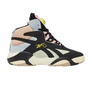 Baskets Reebok Smiley x Shaq Attaq '50th Anniversary' Noir/Bleu Rêve/Jaune Stinger GX2250