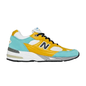 New Balance Sneakersnstuff x 991 Made in England 'Secret Colorway' Jaune/Menthe/Blanc/Gris M991SNS