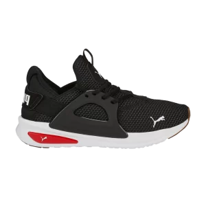 Puma Softride Enzo Evo Knit 'Black Castlerock' Baskets Noir/Castlerock/Rouge Risque élevé 376954 01