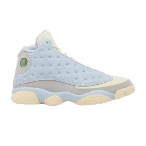 SoleFly x Air Jordan 13 Retro 'I'd Rather Be Fishing' Baskets Mousseline/Gris fumée clair/Gomme bulle marron clair/Bleu célestine DX5763 100