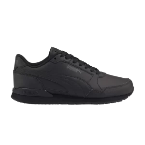 Baskets Puma ST Runner v3 Leather Jr 'Triple Black 'Noir/Noir 384904 01