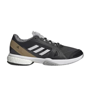 Baskets adidas Stella McCartney x Wmns Tennis 'Carbon Gold Metallic' Carbone/Blanc Nuage/Or Métallique GZ8495