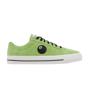 Baskets Converse Stussy x One Star Pro Low '8 Ball' Vert Flash/Blanc/Noir A03712C