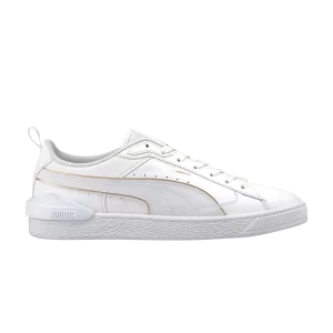 Puma Suede Bloc 'Liquid Metal - White Team Gold' Baskets Blanc/Or Team 381190 01