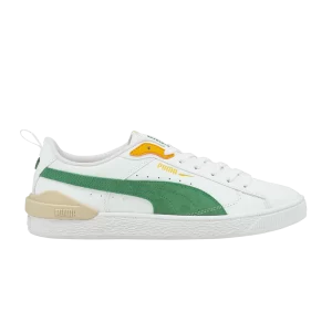 Puma Suede Bloc 'White Amazon Green' Baskets Blanc/Amazon Vert 380705 02