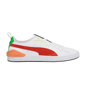 Puma Suede Bloc 'White Cherry Tomato' Baskets Blanc/Tomate cerise 380705 07