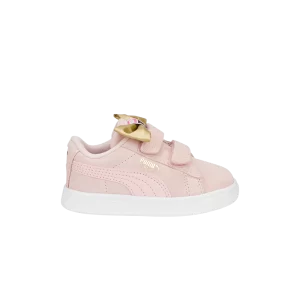 Puma Suede Classic Light Flex V Infant 'Bow – Almond Blossom' Baskets Fleur d'amande/Blanc 387808 01