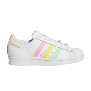 adidas Superstar Big Kid 'Cloud White Beam' Blanc Nuage/Orange Bliss/Ray HP7884