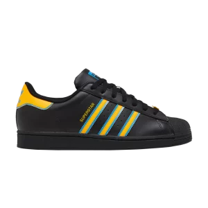 Baskets adidas Superstar 'Black Gold Blue' Noir/College Gold/Pulse Bleu FZ5892