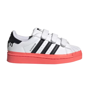 adidas Superstar Little Kid 'Paint Drip - Blanc Turbo' Blanc Nuage/Noir/Turbo GY3328