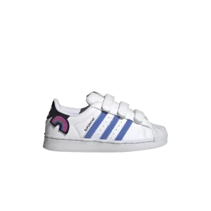 Baskets adidas Superstar Little Kid 'Rainbow Decal' Blanc Nuage/Bleu Pulse/Pantone GV8988