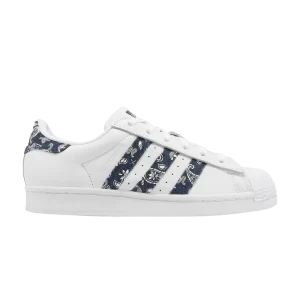 adidas Superstar 'Paisley - White Crew Navy' Baskets Chaussures blanches/Chaussures blanches/Équipe marine HP5508