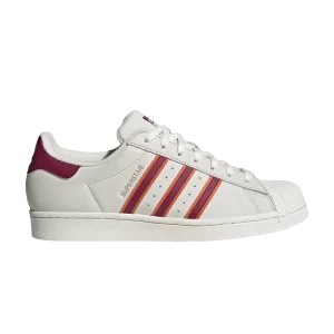 adidas Superstar 'White Legacy Burgundy' Baskets Blanc Nuage/Bordeaux Legacy/Orange Translucide HQ8867