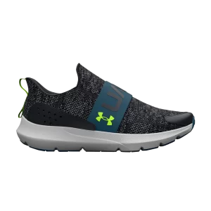 Under Armour Surge 3 Slip GS 'Black Static Blue Lime' Noir/Bleu statique 3026528 002