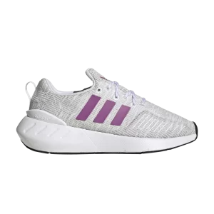 adidas Swift Run 22 J 'White Semi Pulse Lilac' Nuage blanc/Lilas à moitié vide/couleur Noir GX9208