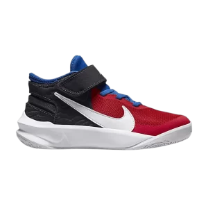 Nike Team Hustle D10 FlyEase PS 'University Red Game Royal' Pas Noir/University Rouge/Game Royal/Blanc DD7302 005