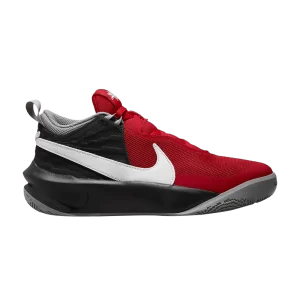 Nike Team Hustle D10 GS 'University Red Black' Rouge université/Gris/Noir/Blanc CW6735 607