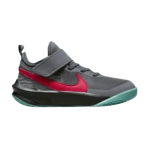 Nike Team Hustle D10 PS 'Grey Teal Siren Red' Gris fumée/Gris fumée foncé/Washed Til/Rouge sirène CW6736 008
