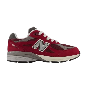 Baskets New Balance Teddy Santis x 990v3 Little Kid 'Scarlet Marblehead 'Scarlet/Marblehead PC990TF3