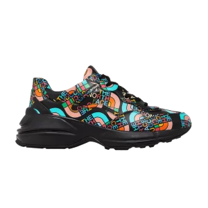 Baskets The North Face x Gucci Rhyton 'Allover Logo' – Noir Multicolor Noir/Turquoise 685739 UOQ00 1086