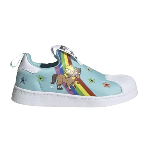 adidas The Simpsons x Superstar 360 J 'Lisa and Her Pony' Baskets Nuage blanc/Nuage blanc/Couleur noir GY9215